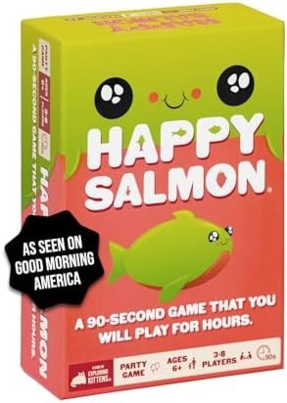 Happy Salmon Card Game, 3-8 Players, Ages 6+